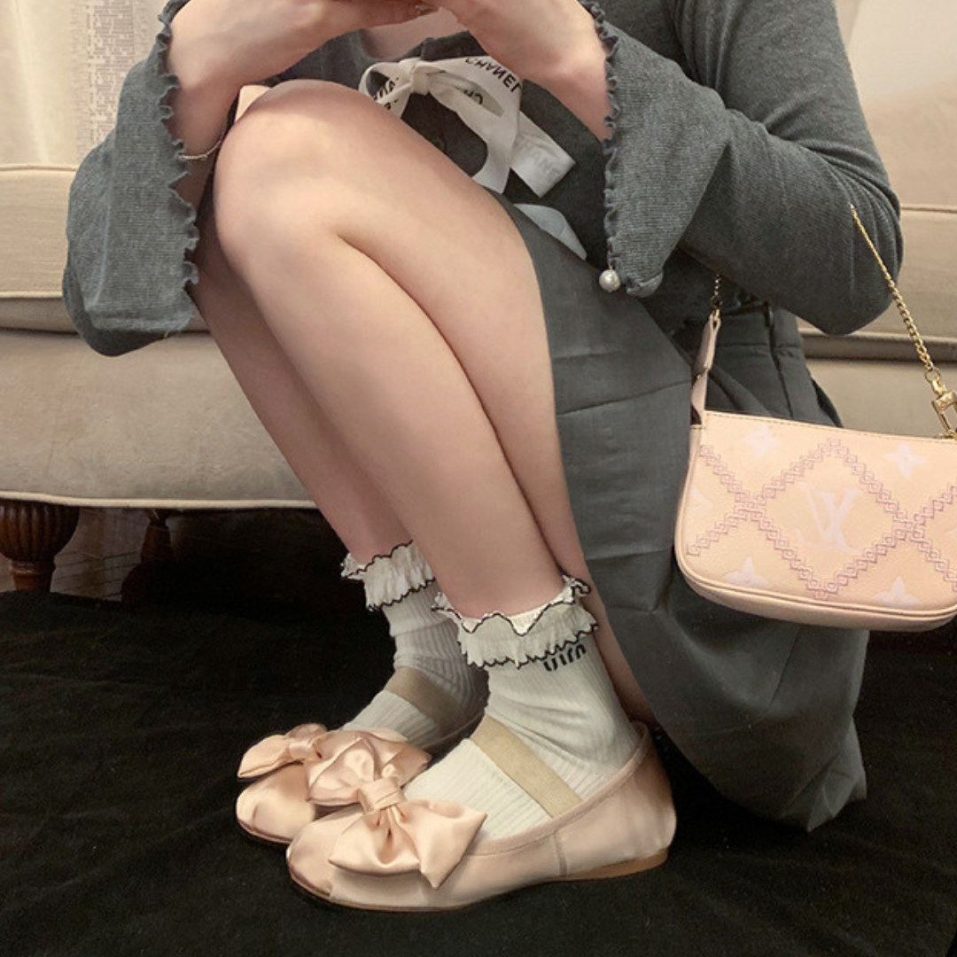 【Ranking11位】ribbon strap ballet shoes lf2531