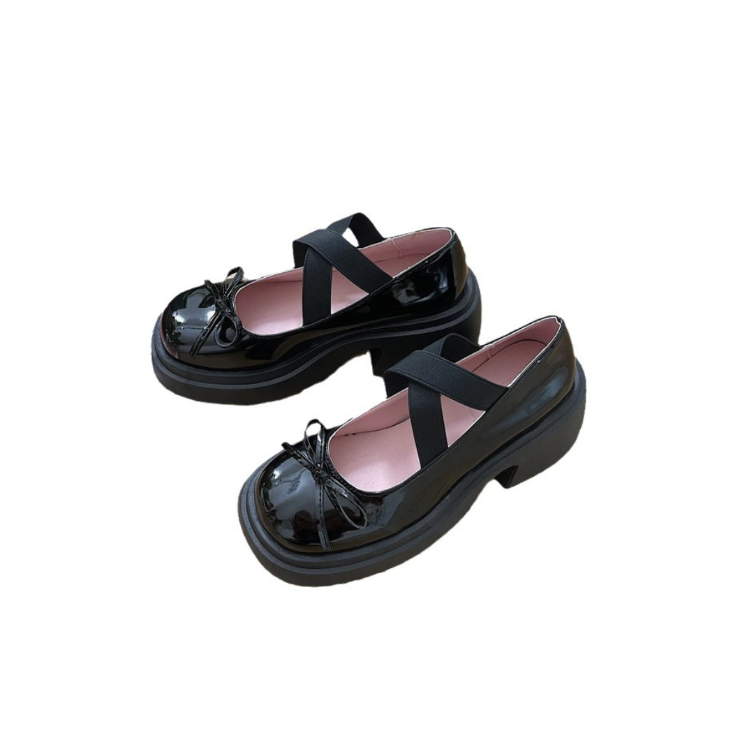 platform ribbon mary jane shoes lf2632