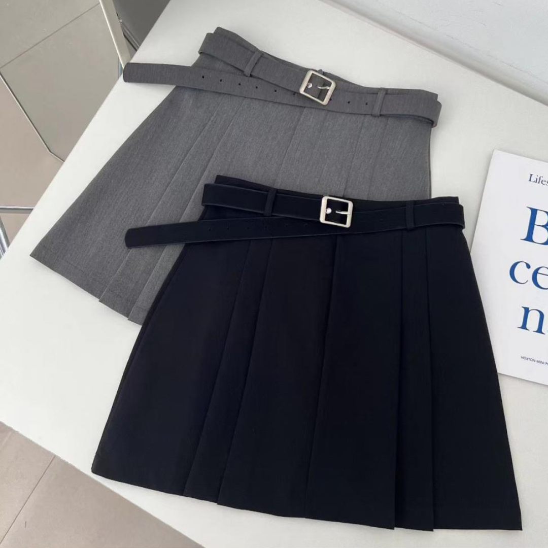 belt tuck miniskirt lf3183