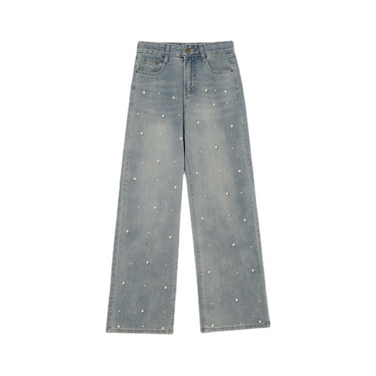 pearl straight wide jeans lf2948
