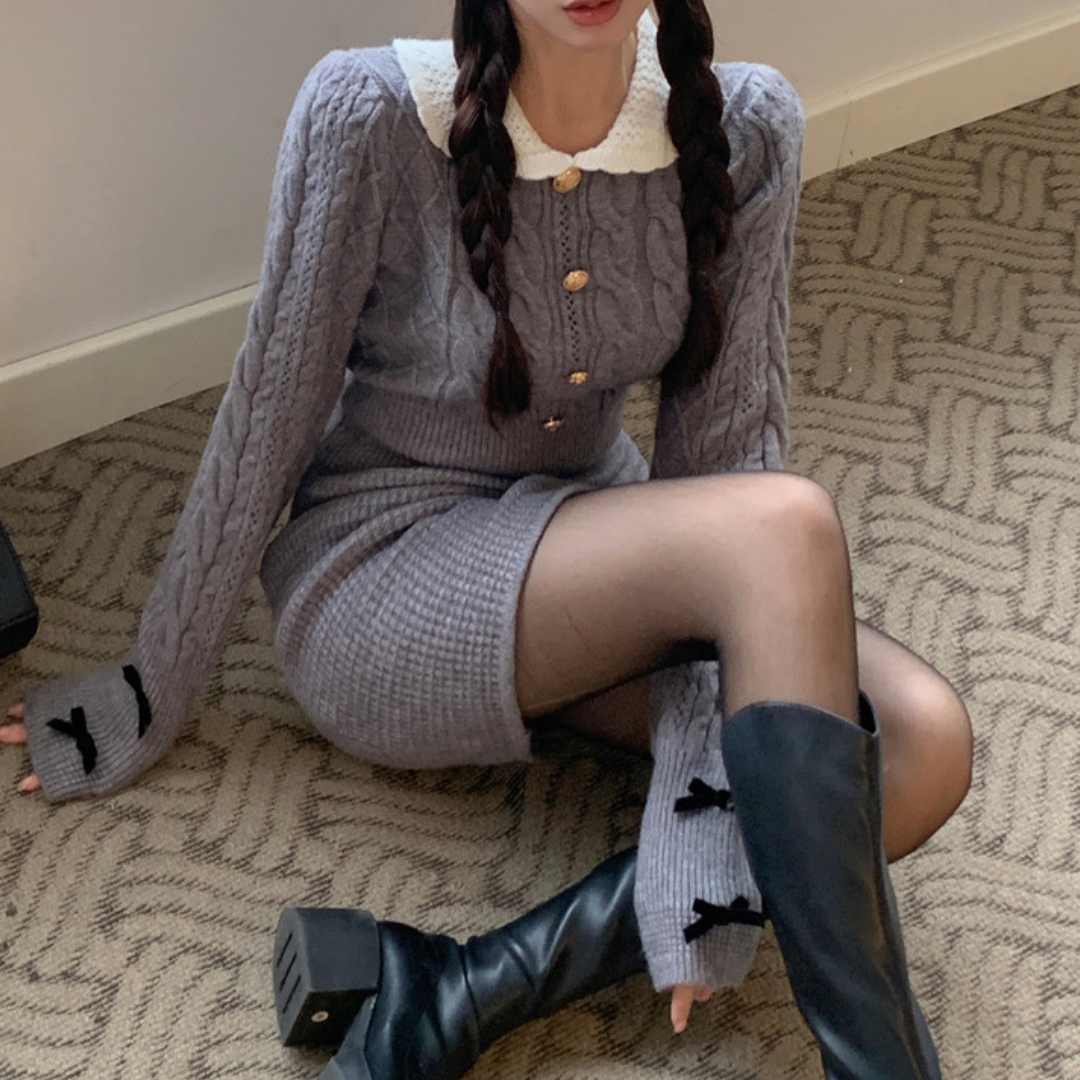 【Ranking12位】sweet knit dress lf2738