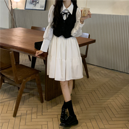 shirt dress vest lf2885