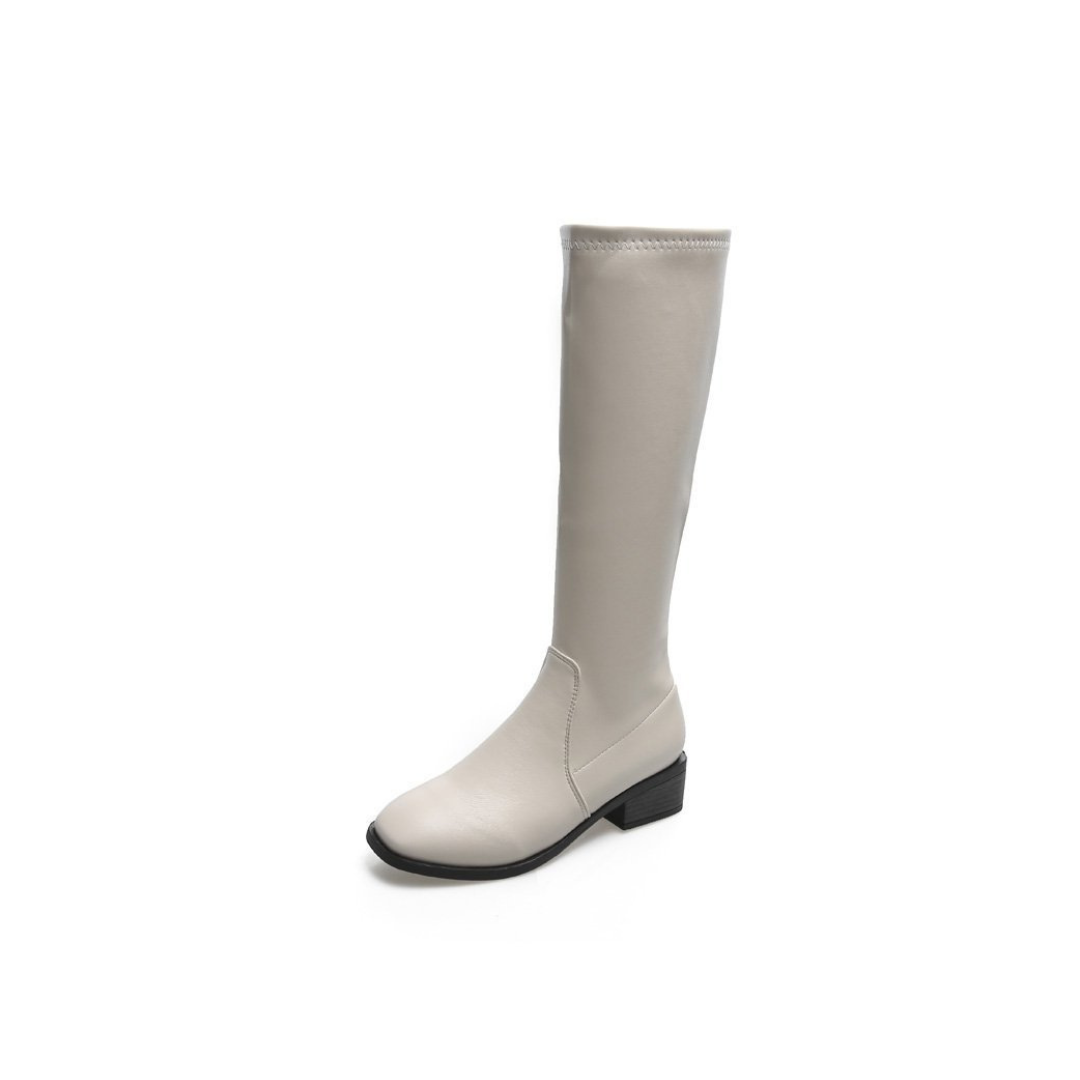 mid heel long boots lf2641