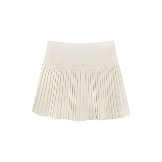 small ribbon pleated skirt lf2976