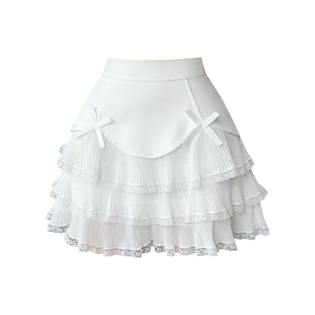layer lace mini skirt lf2996 – La Florence