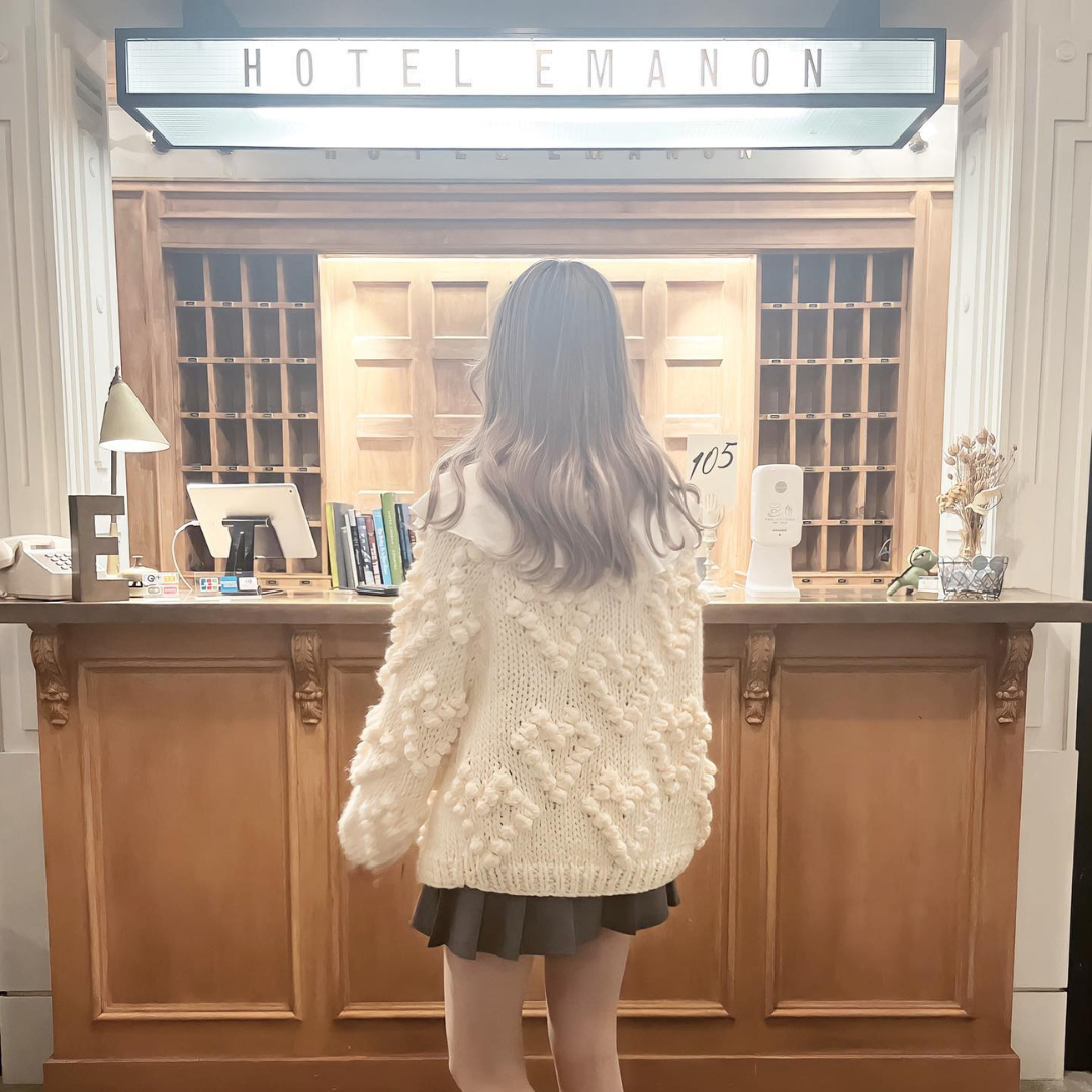 【Ranking10位】ponpon knit cardigan lf1036-002