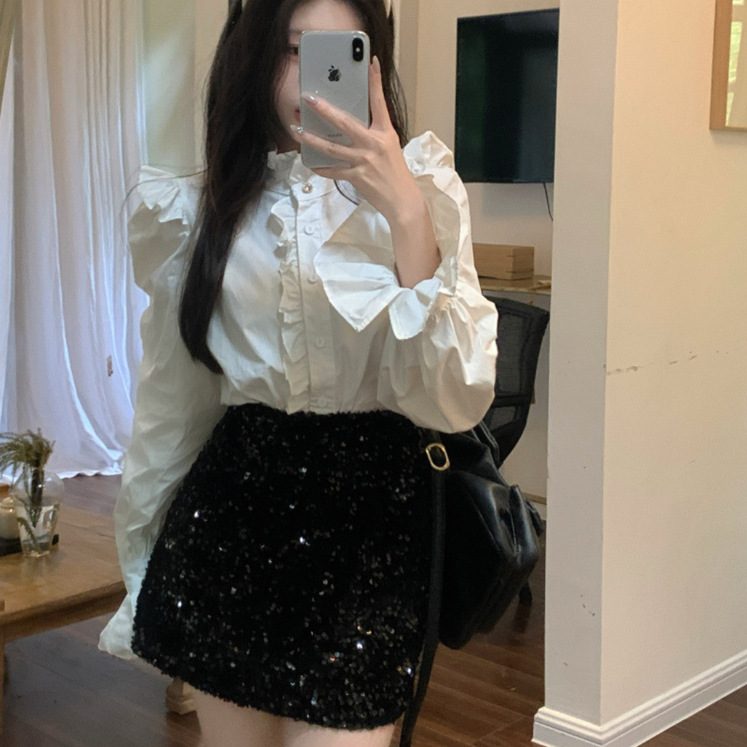 sequin miniskirt lf2719
