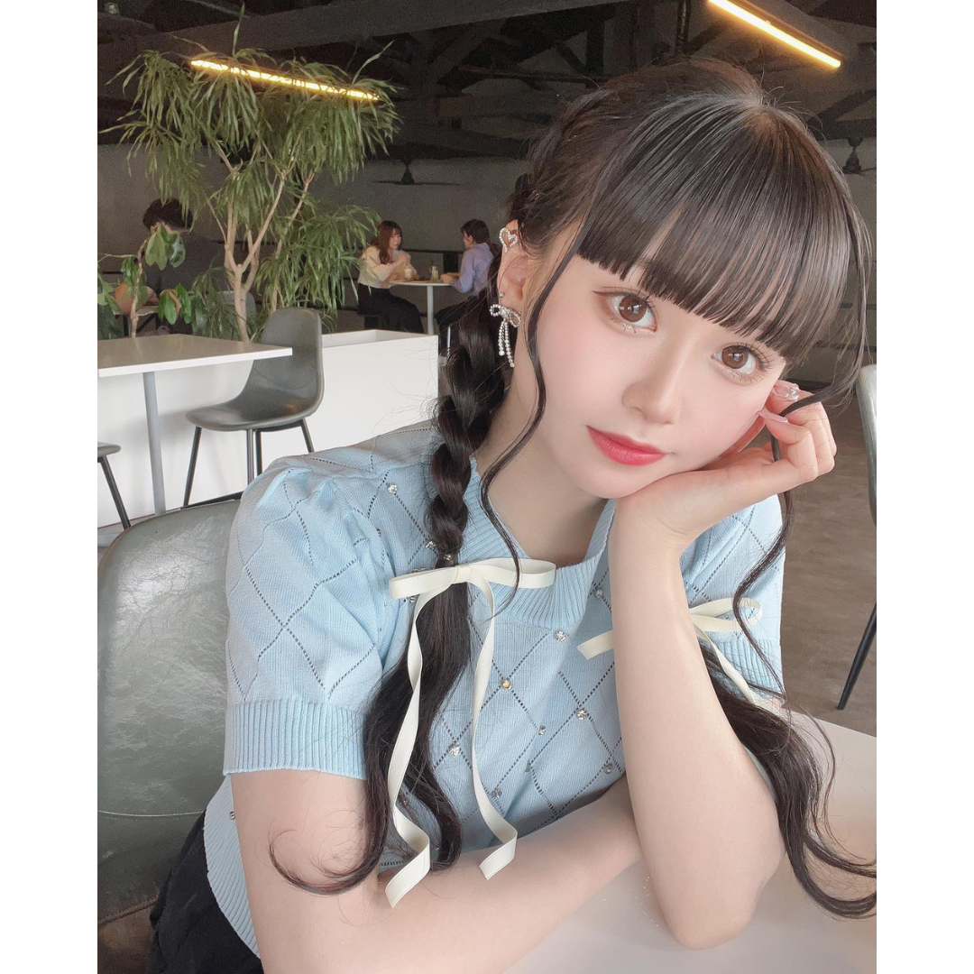 bijou puff sleeve knit lf2290【即納】