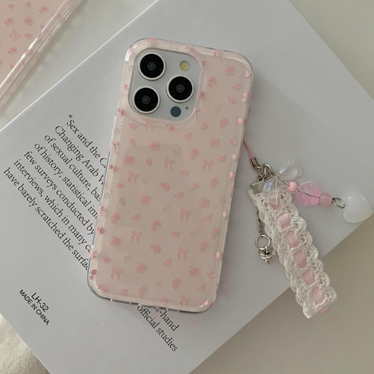 Rose pale pink iPhone case lf3196