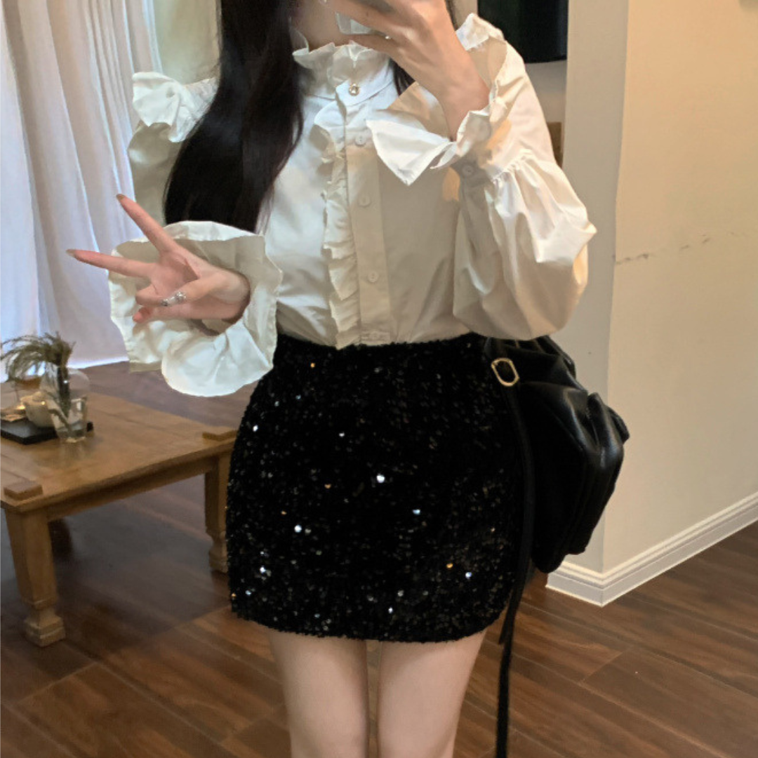 sequin miniskirt lf2719