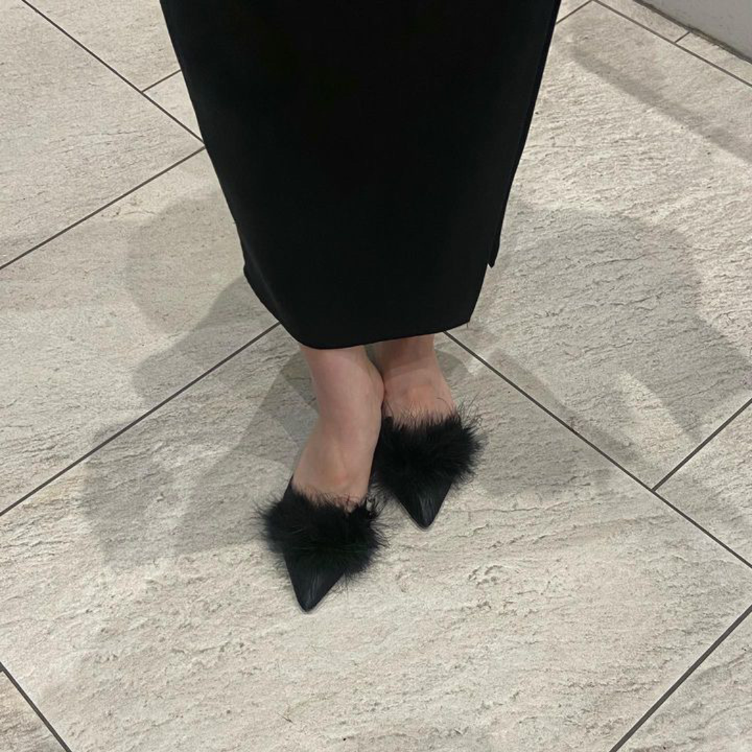 pointed fur mule lf1285