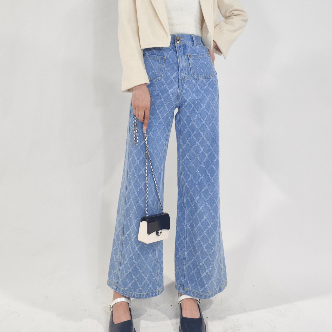 high waist cross denim lf2881