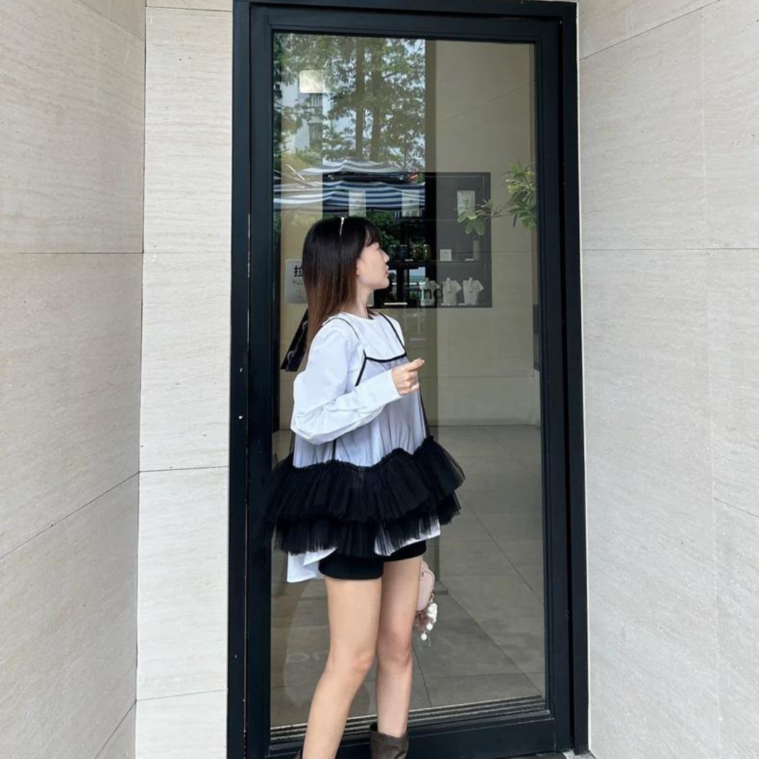 see through blouse lf3321
