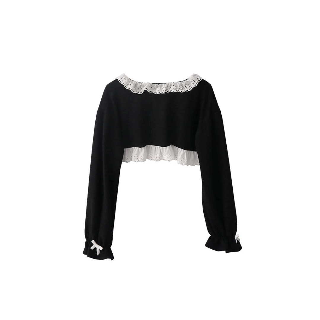 lace ruffle bolero lf3099