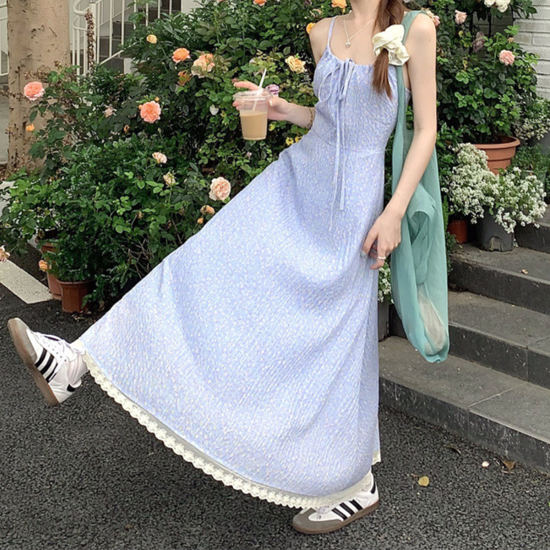 fine floral pattern onepiece lf3277