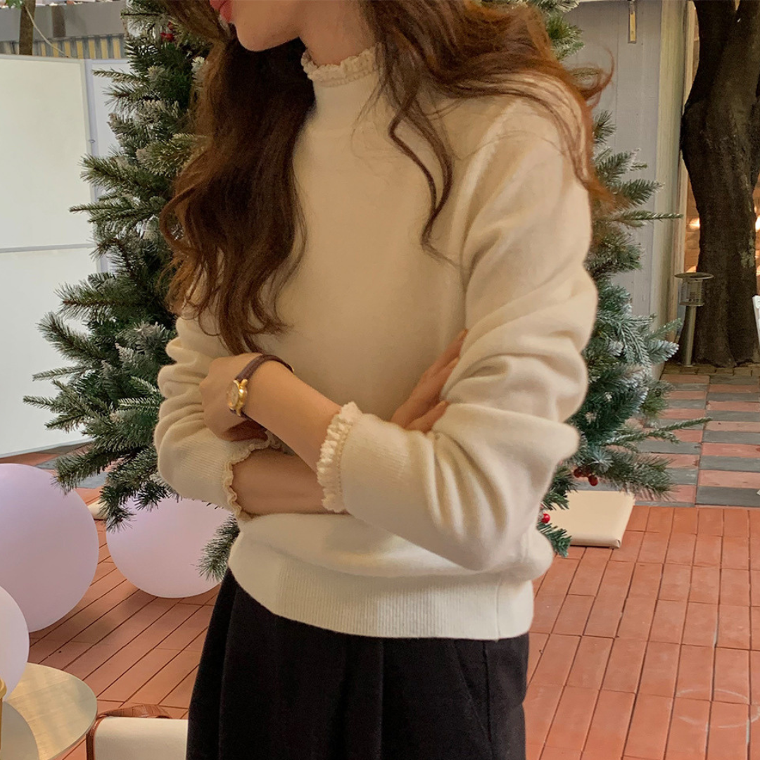 lace inner sweater lf2615