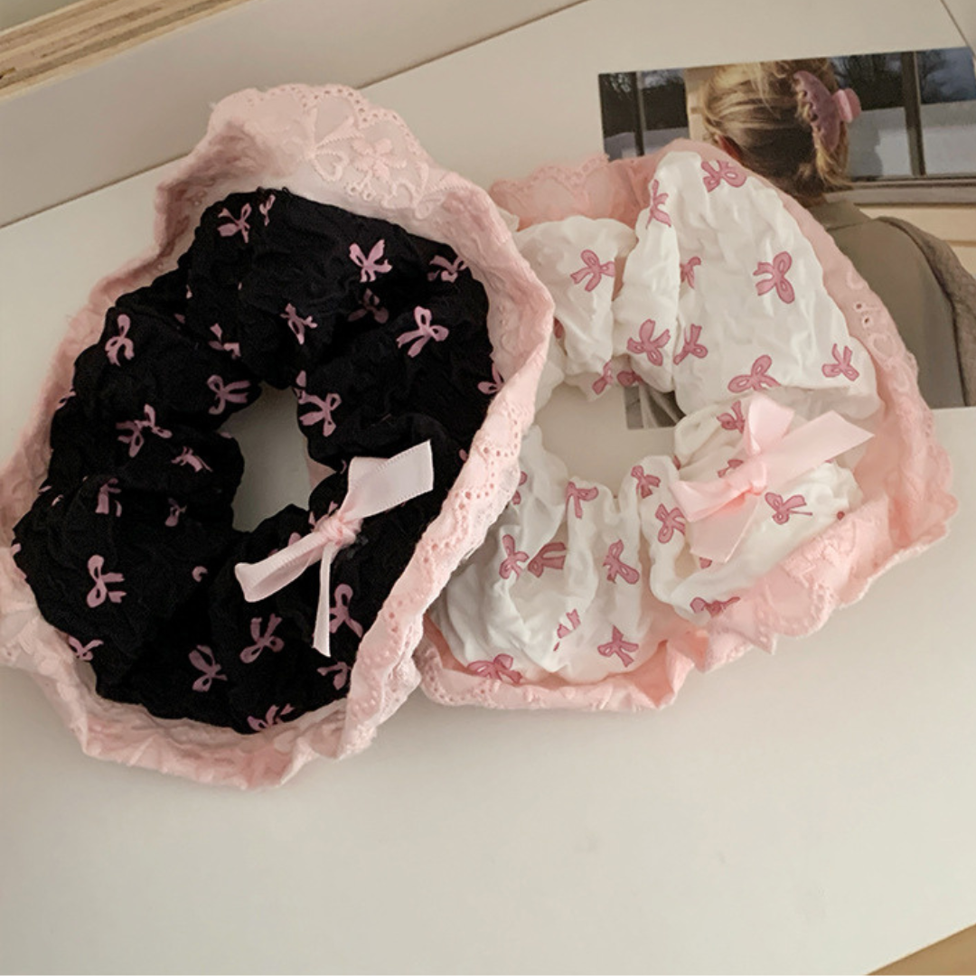 ribbon pattern ruffle shushu lf3305