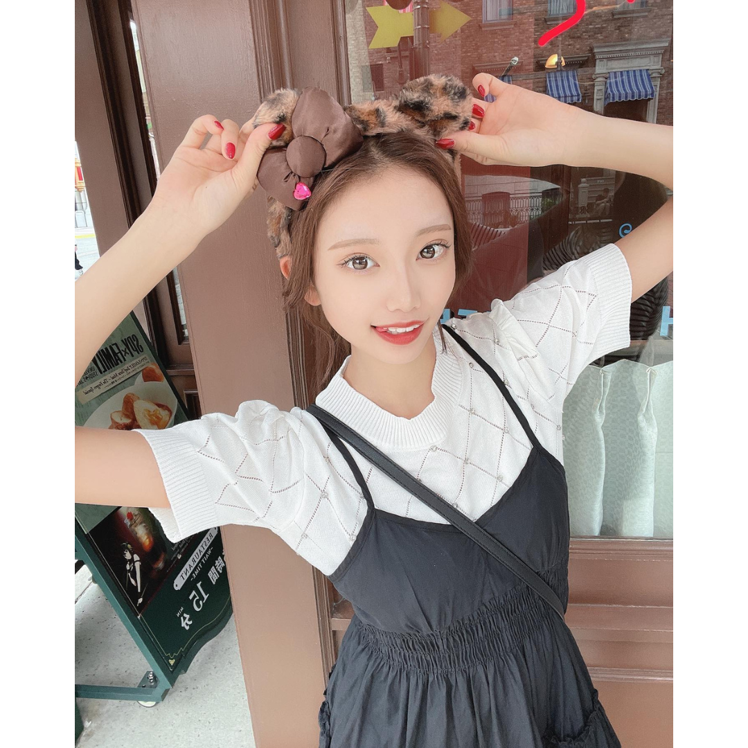 bijou puff sleeve knit lf2290【即納】