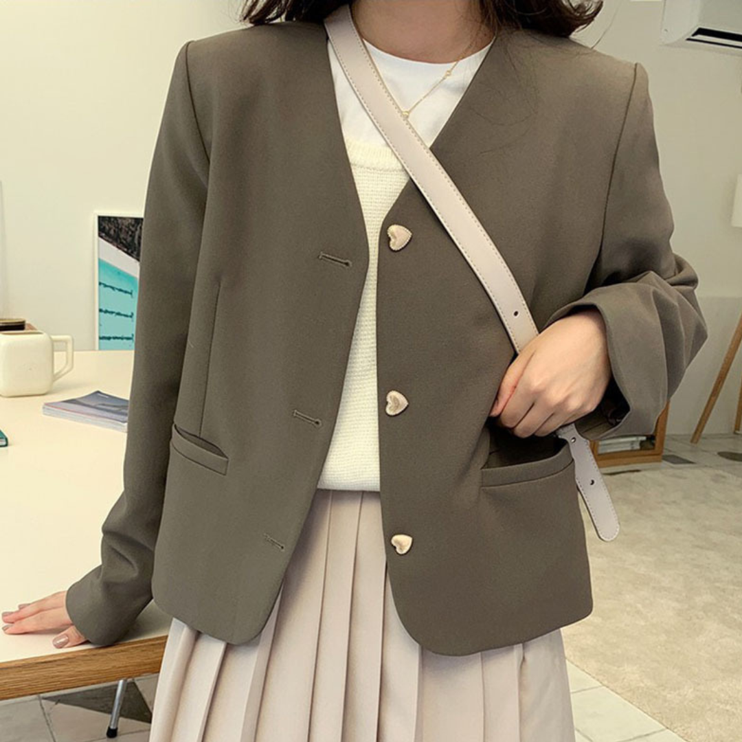 V-neck Classic Double Pocket lf2620
