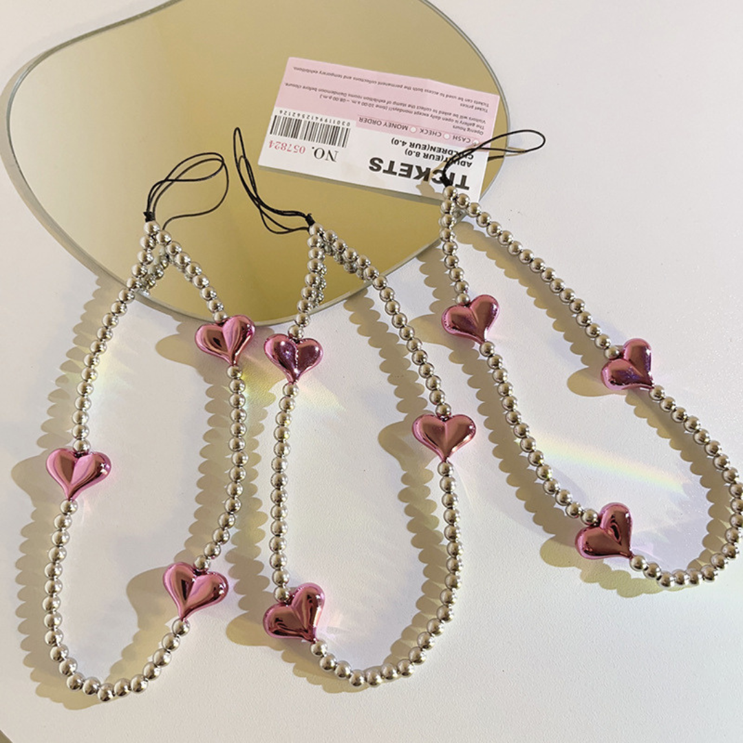heart bead chain lf2686