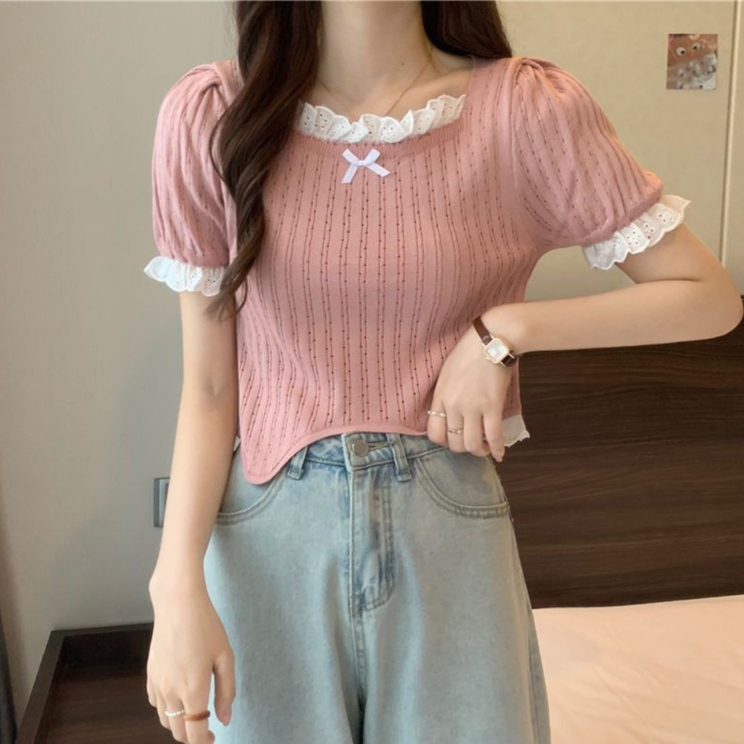 point lace tops lf3203