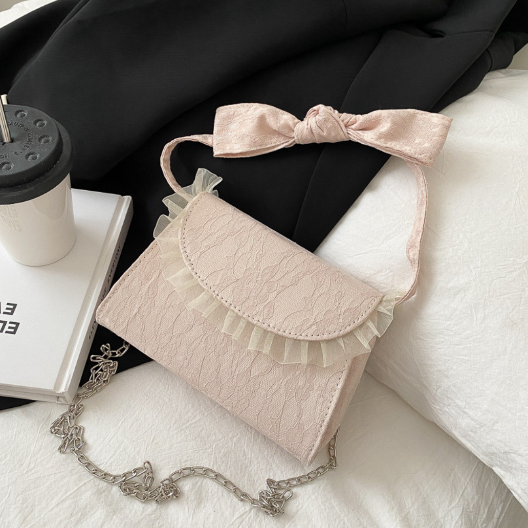 lace material shoulder bag lf3133