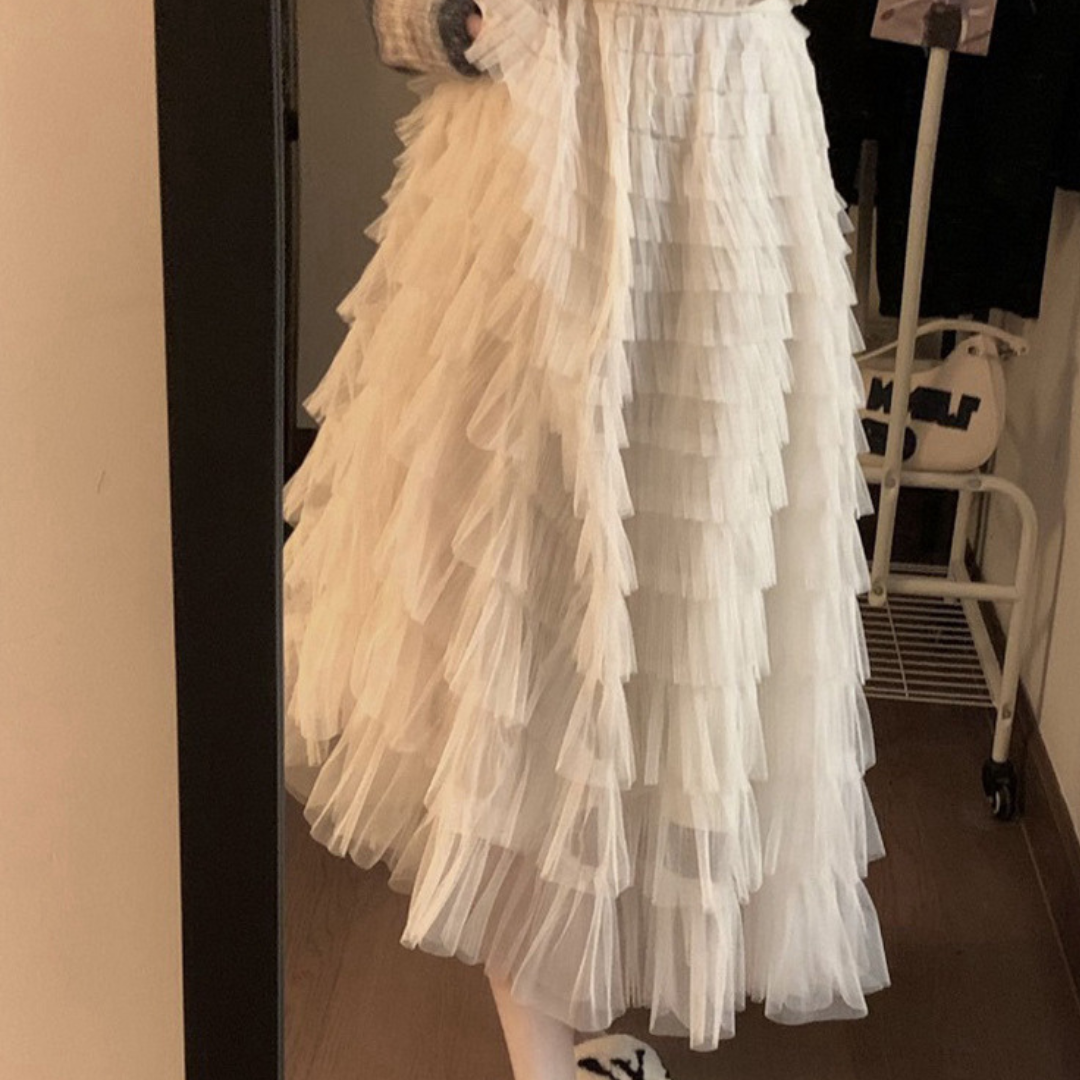 long tulle skirt lf2680