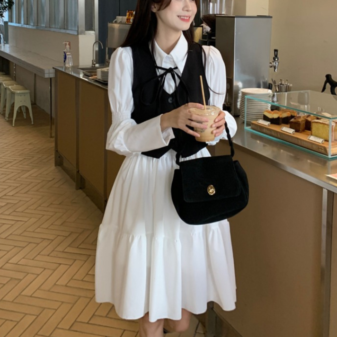 shirt dress vest lf2885