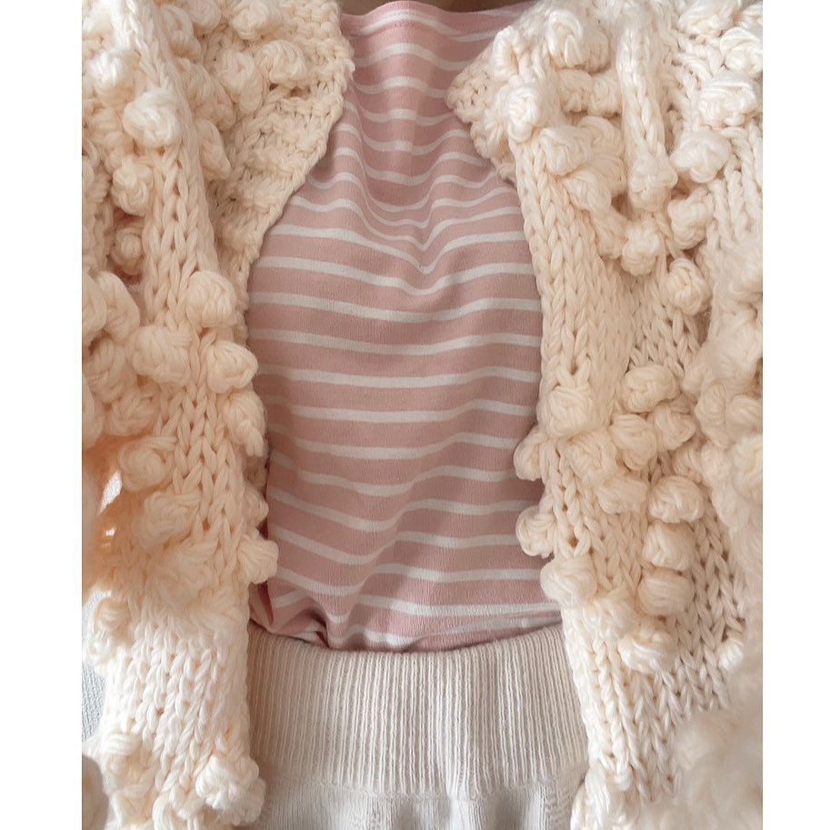 【Ranking10位】ponpon knit cardigan lf1036-002