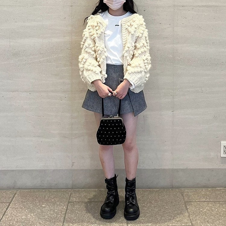 【Ranking10位】ponpon knit cardigan lf1036-002