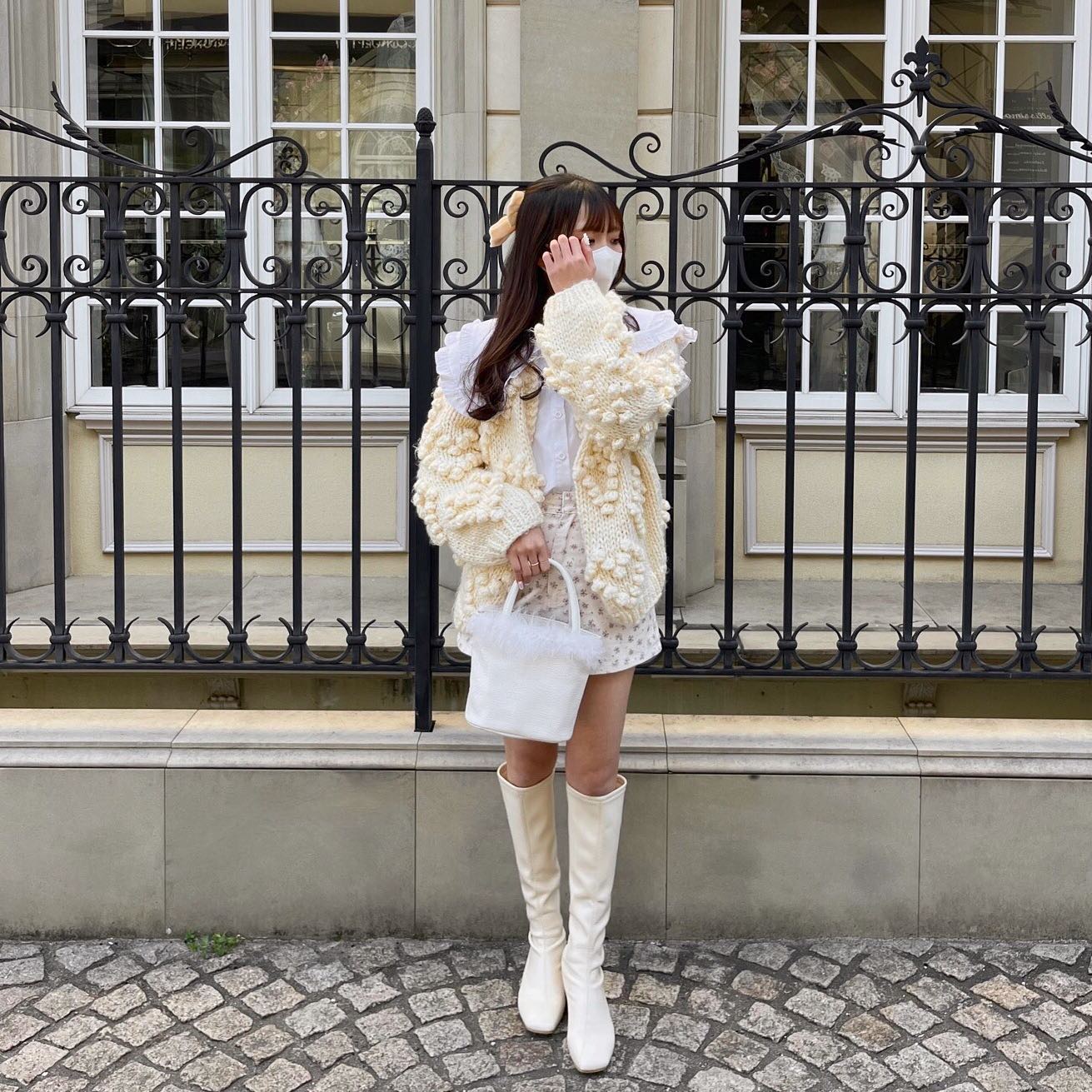 【Ranking10位】ponpon knit cardigan lf1036-002