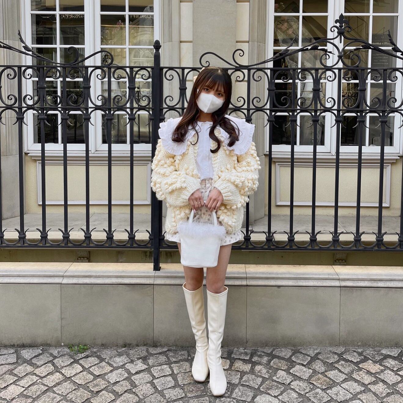 【Ranking10位】ponpon knit cardigan lf1036-002
