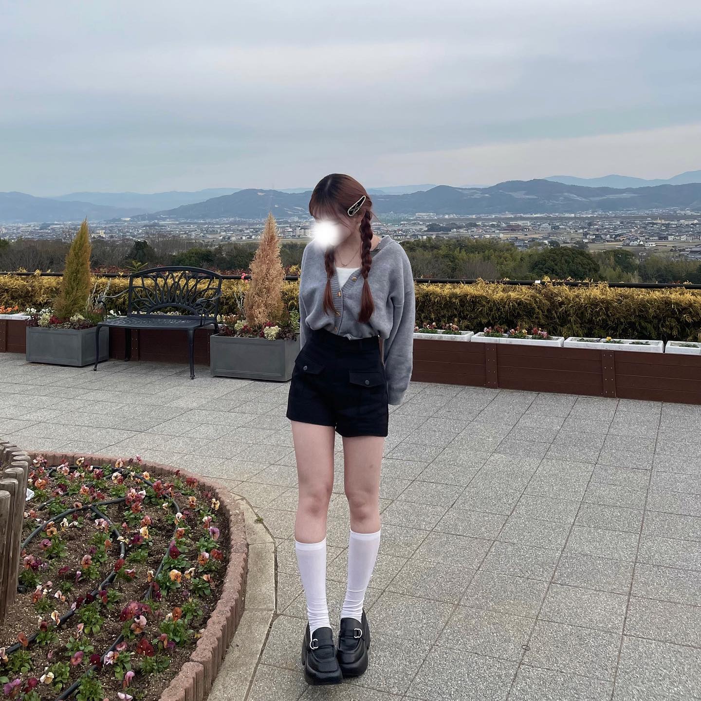 【即納】pale color heart button knit cardigan lf-s1017