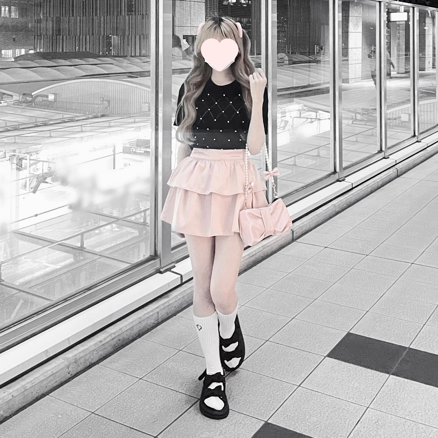 bijou puff sleeve knit lf2290【即納】