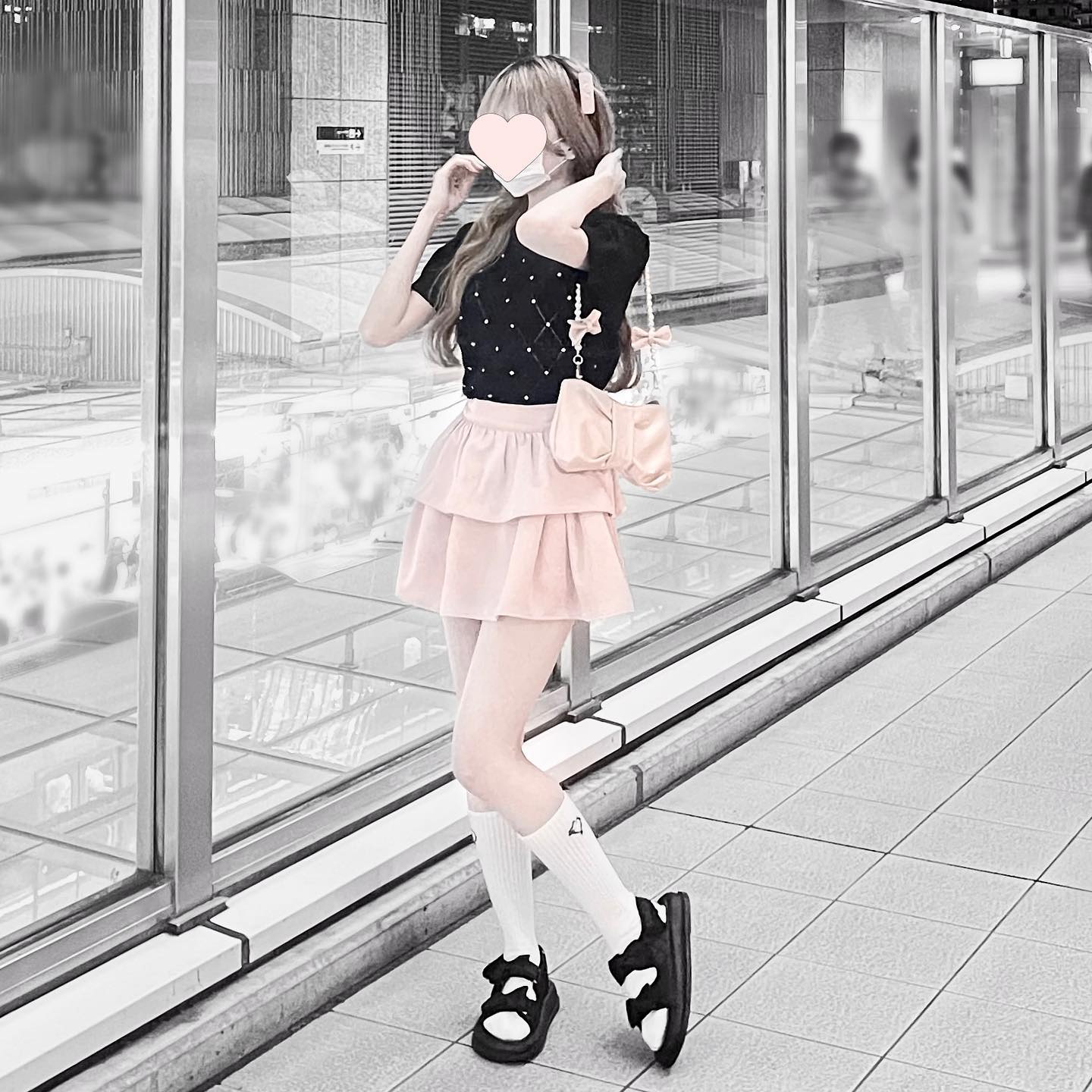 bijou puff sleeve knit lf2290【即納】