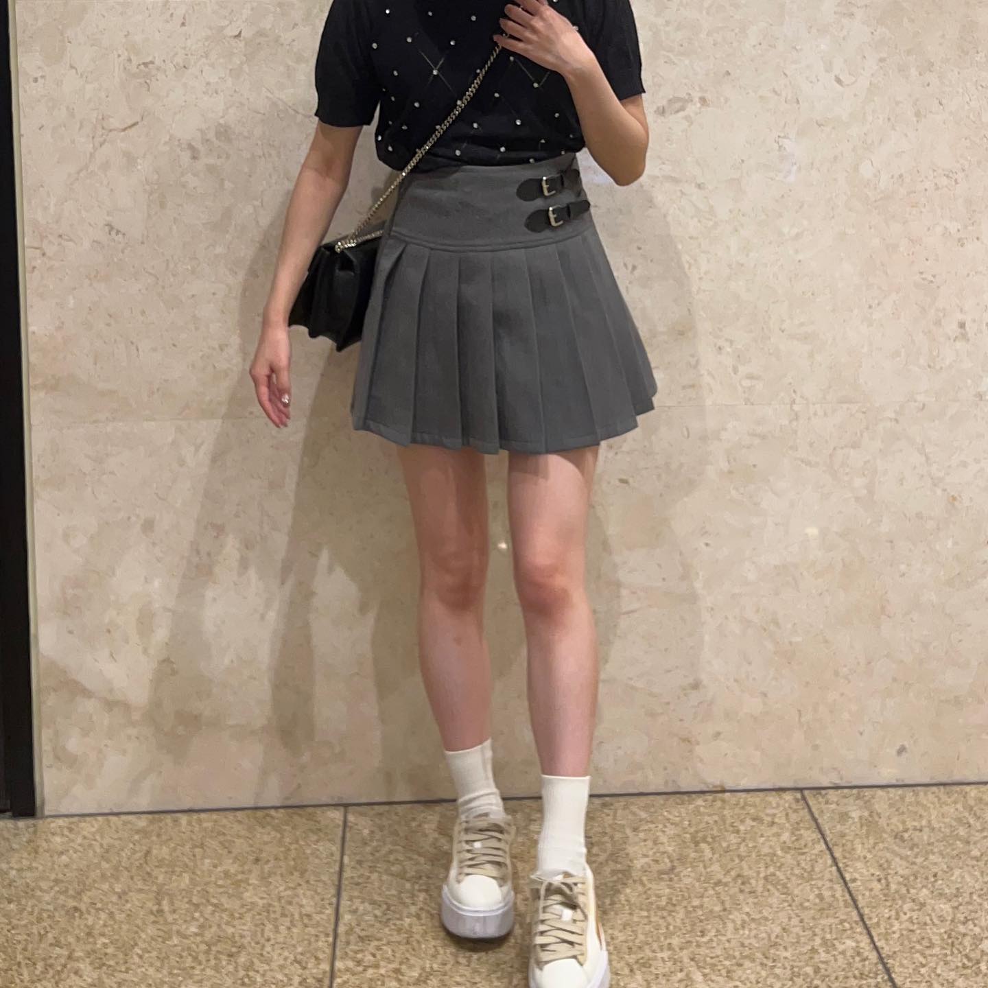 bijou puff sleeve knit lf2290【即納】