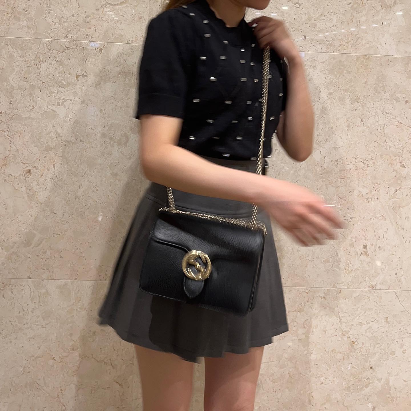 bijou puff sleeve knit lf2290【即納】