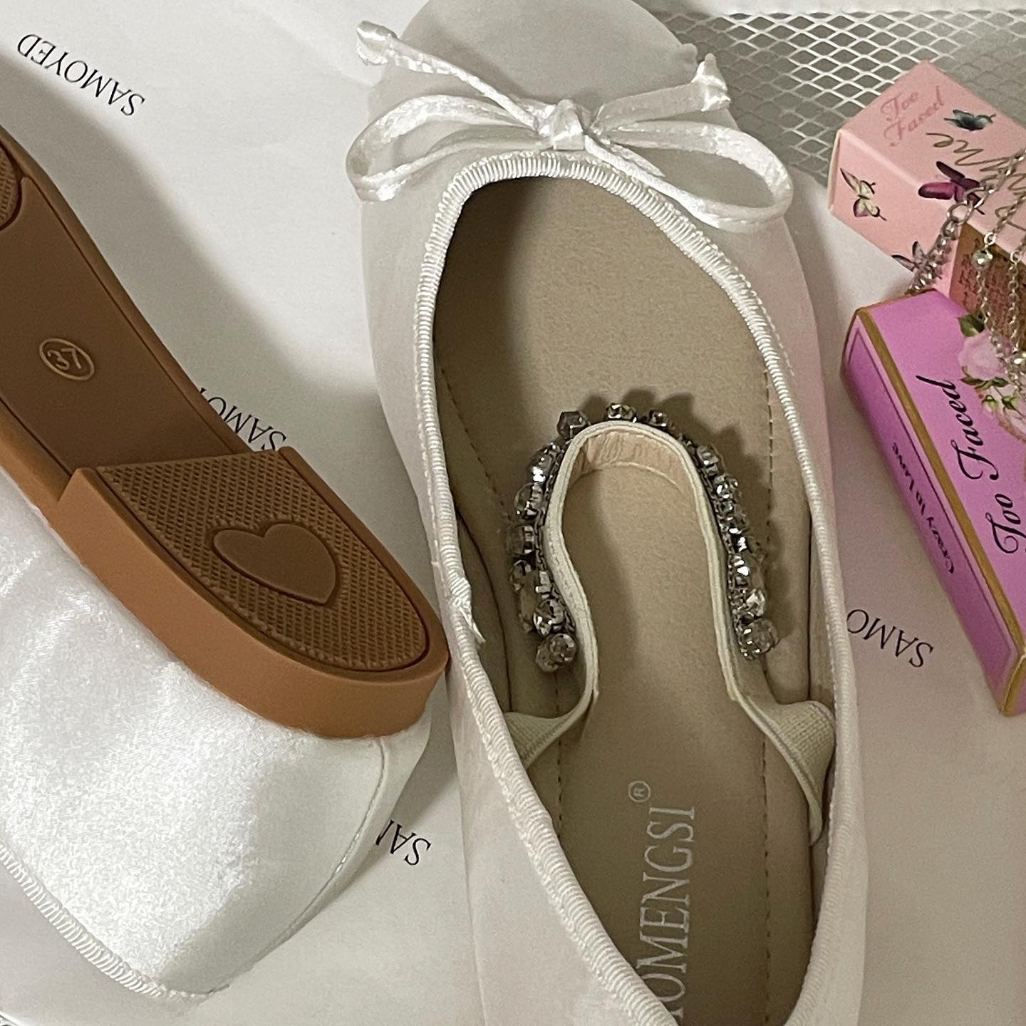 bijou strap ballet shoes lf1863