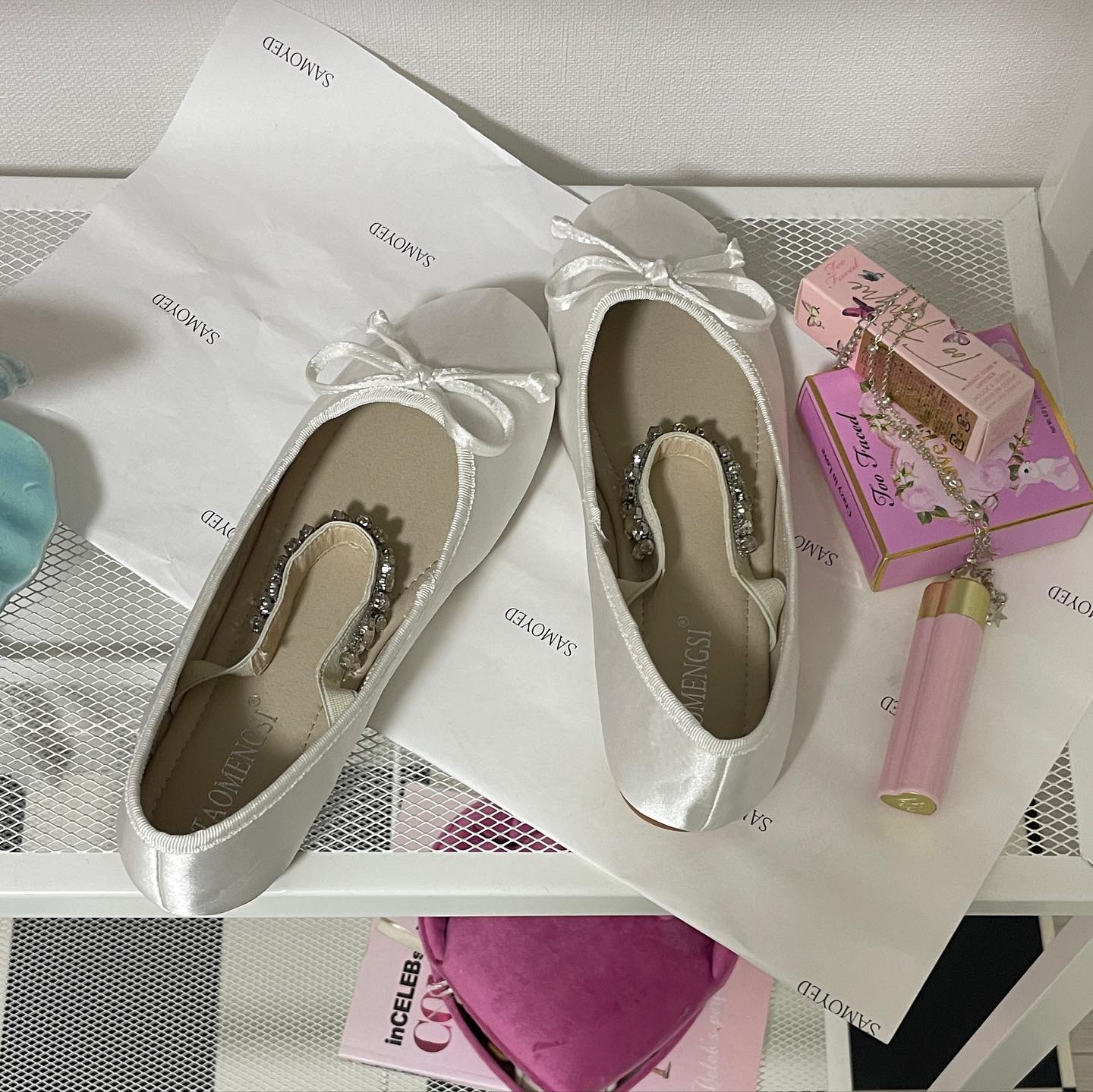 bijou strap ballet shoes lf1863
