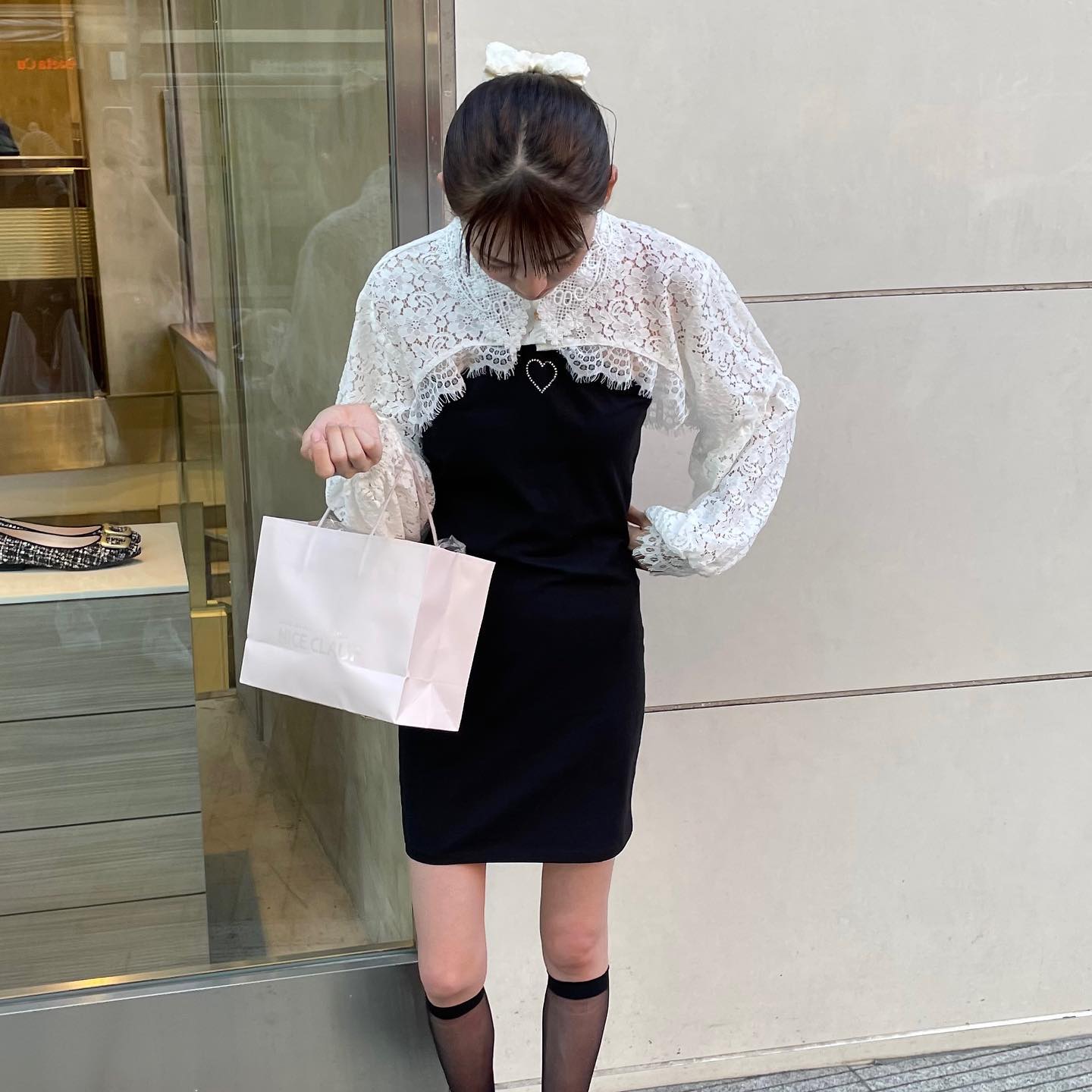lace short blouse lf1781