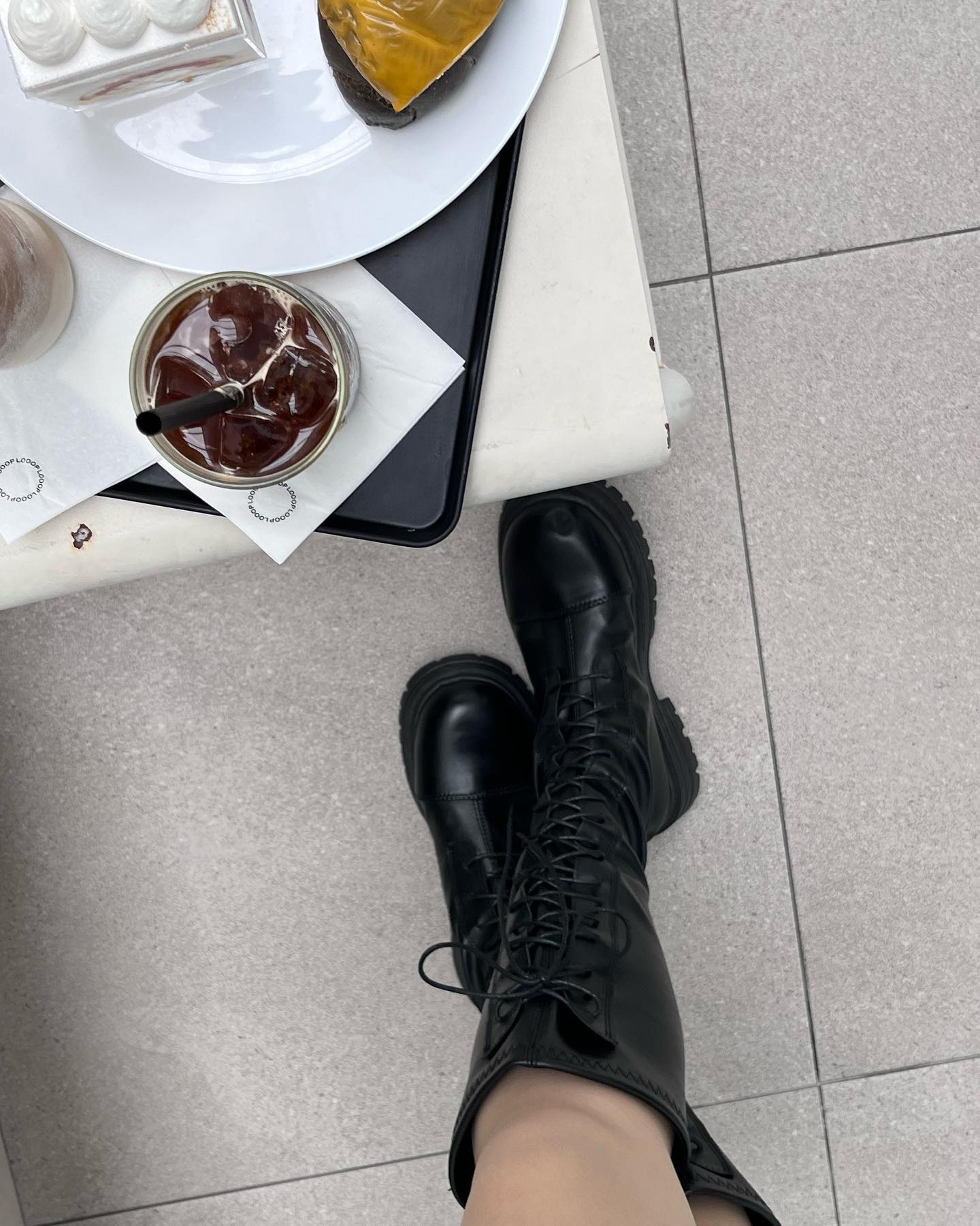laceup long boots lf2527