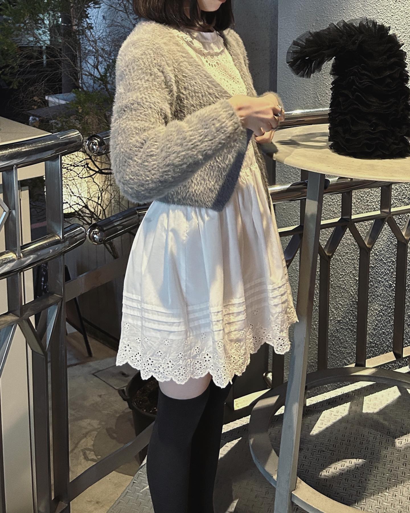 short sweater cardigan lf2637