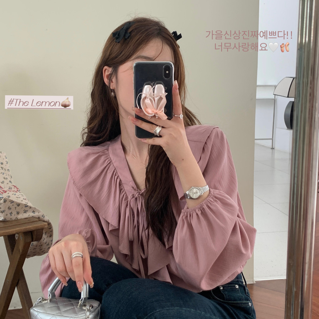 french ruffle shirt lf2693