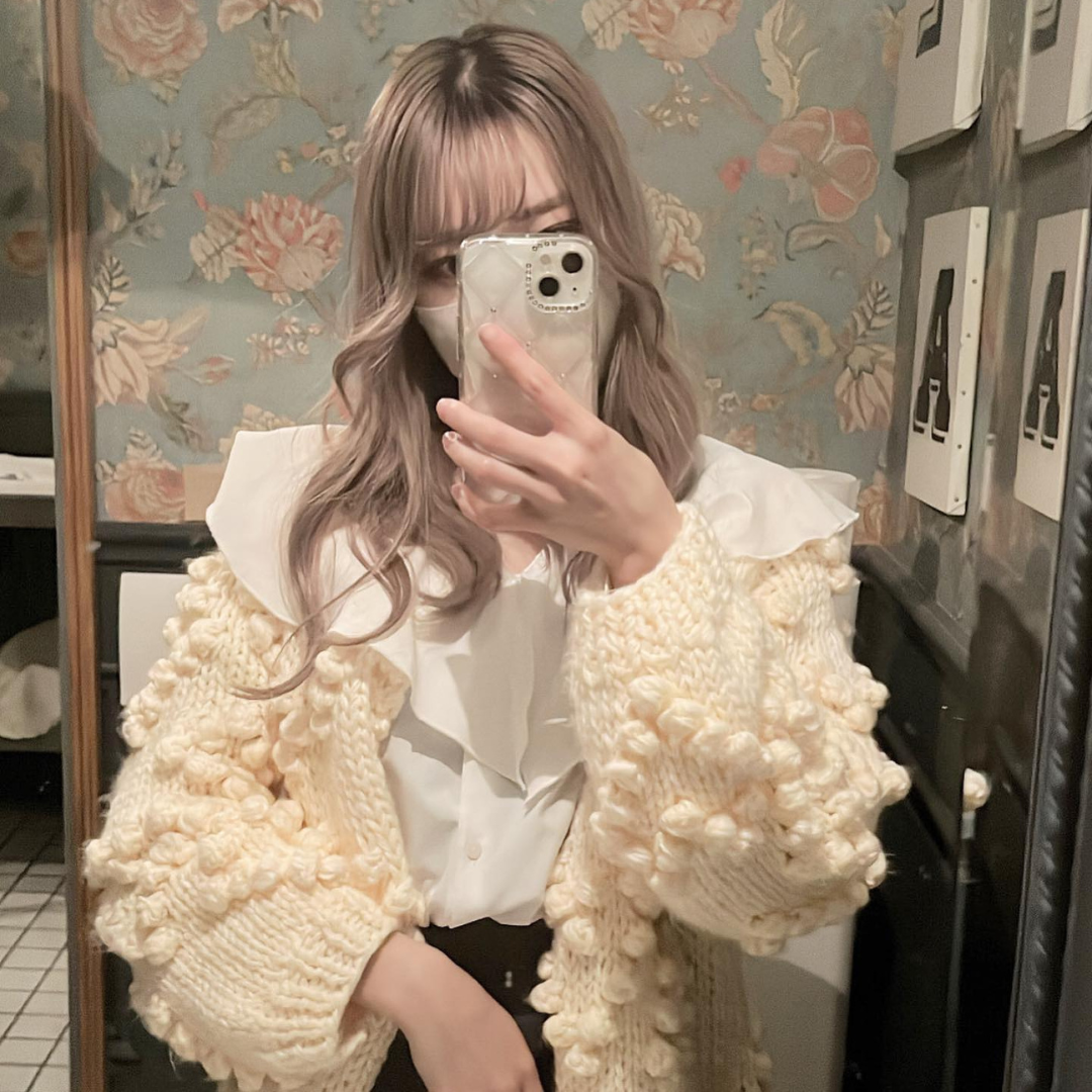【Ranking10位】ponpon knit cardigan lf1036-002