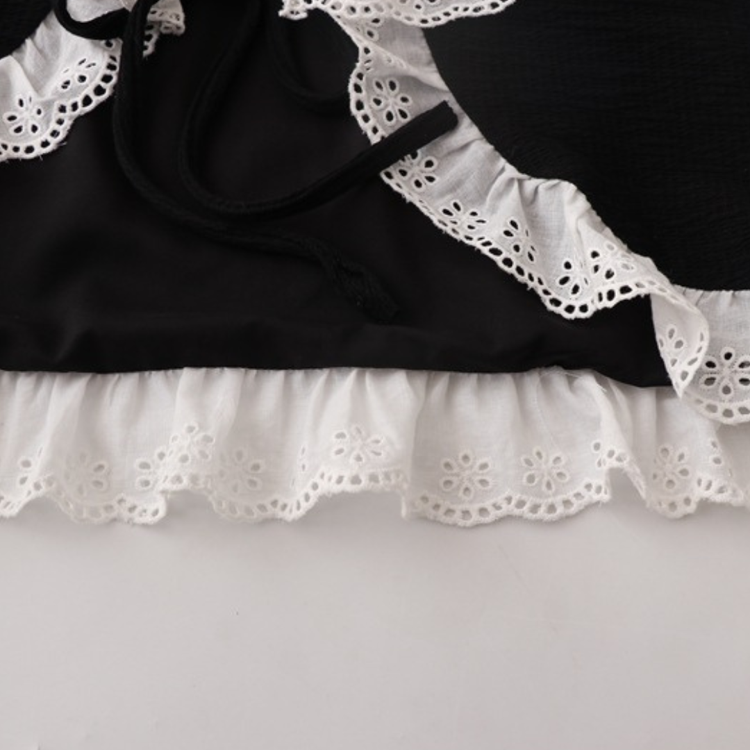 lace ruffle bolero lf3099