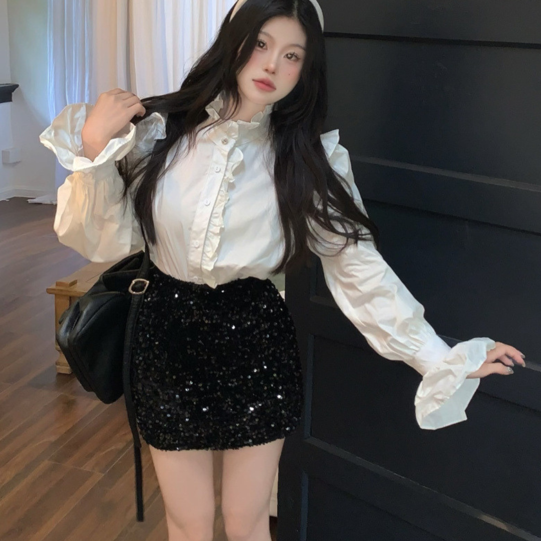 sequin miniskirt lf2719