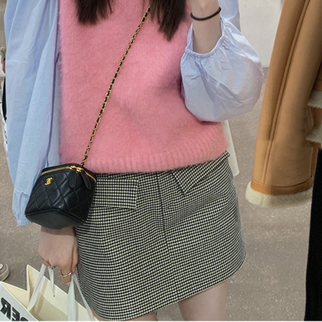 houndstooth pants skirt lf2670