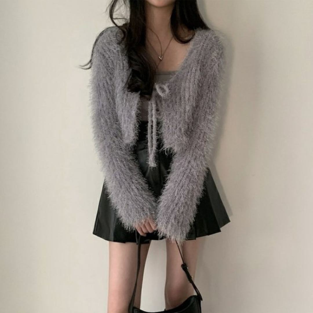 short sweater cardigan lf2637