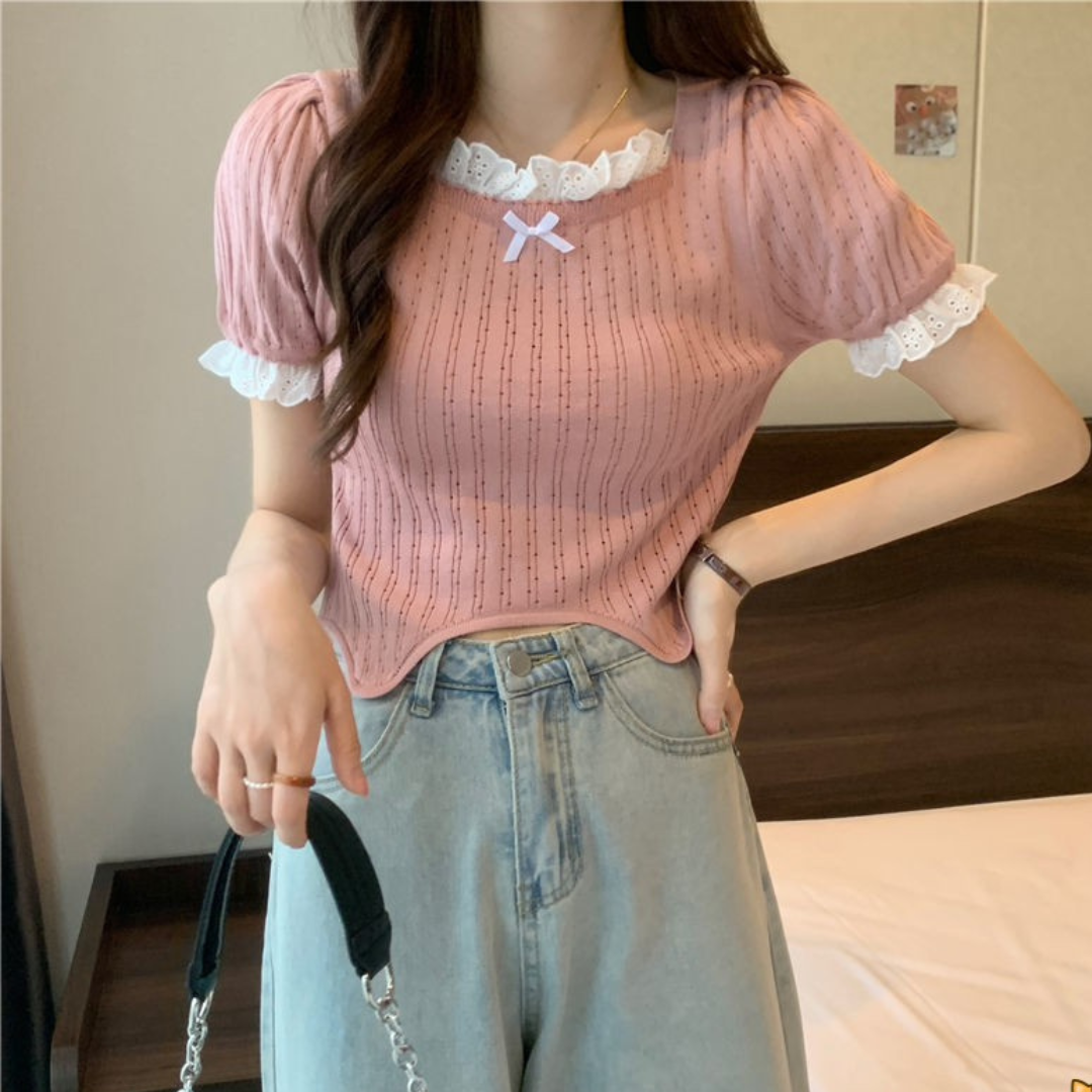 point lace tops lf3203