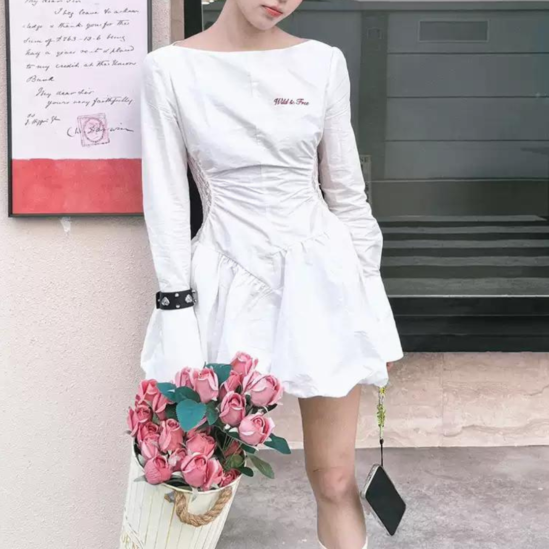 peplum one-piece lf3337【即納】